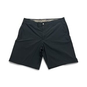 Callaway Golf Shorts Men Size 38 Black Flat Front Tech Active Casual Comfortable